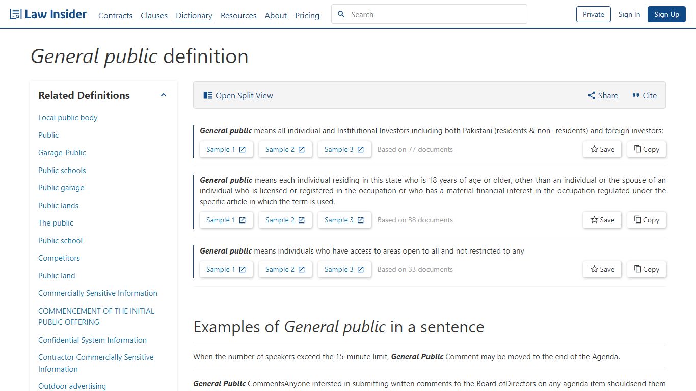 General public Definition: 359 Samples | Law Insider